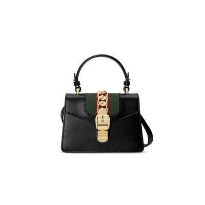 GUCCI SYLVIE MINI TOP HANDLE BAG 470270 (20*14*8cm)